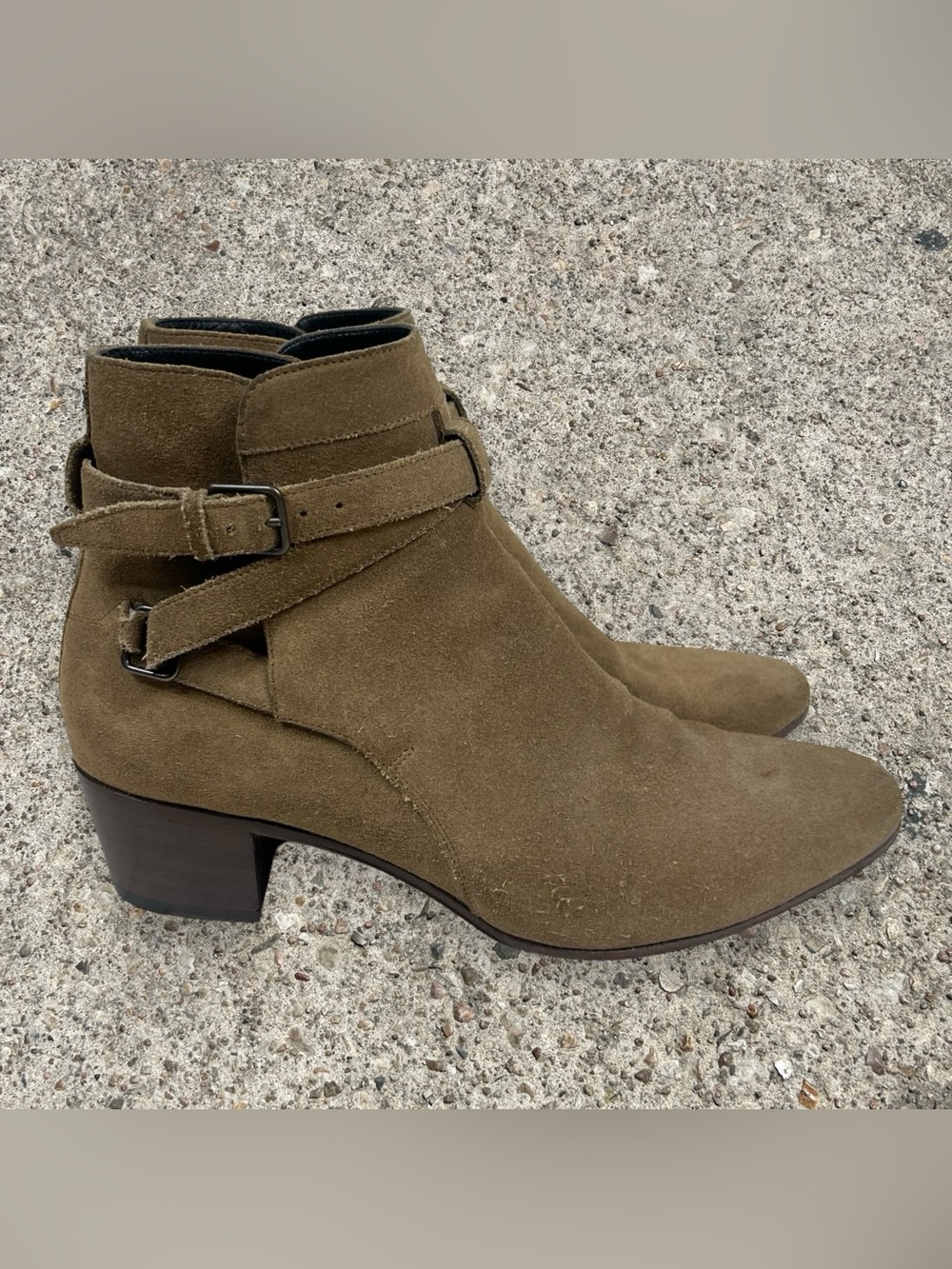 SAINT LAURENT PARIS jodhpur ankle boots